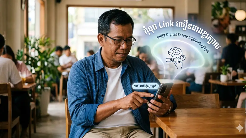 កុំចុច Link លឿនជាងខួរក្បាល៖ មេរៀន Digital Safety សម្រាប់មនុស្សធម្មតា